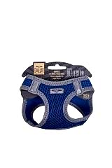 Havalı Dokuma Reflektör Serisi Küçük Irk Göğüs Tasması Mavi 3xs-22-26cm