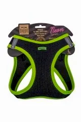 Havalı Dokuma Neon Serisi Küçük Irk Göğüs Tasması L Beden Sarı 42-48 Cm