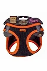 Havalı Dokuma Neon Serisi Küçük Irk Göğüs Tasması Xs Beden Turuncu 30-34 Cm