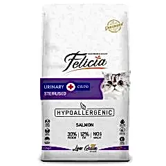 Felicia 12 Kg Sterilised Somonlu Az Tahıllı HypoAllergenic Kedi Maması