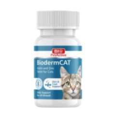 Bioderm Kediler Için Tüy Dökme Önleyici Biotin Ve Çinko Vitamin 100 Tablet