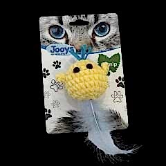 Jooys Catnip'li Kadife Açık Mavi Tüylü Civciv Kedi Oyuncağı