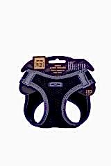 Doggie Havalı Dokuma Reflektör Küçük Irk Köpek Göğüs Tasması Xxsmall Siyah 26-30 Cm