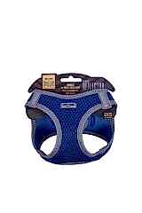 Doggie Havalı Dokuma Reflektör Küçük Irk Köpek Göğüs Tasması Xxsmall Mavi 26-30 Cm