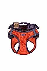 Havalı Dokuma Reflektör Küçük Irk Köpek Göğüs Tasması Xsmall Turuncu 30-34 Cm - Petshopundan