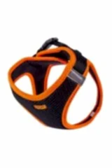 Havalı Dokuma Neon Küçük Irk Göğüs Tasması Turuncu 42-48 Cm (ANG-L)