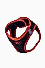 Havalı Dokuma Neon Küçük Irk Göğüs Tasması Kırmızı 38-44 Cm (ANG-M)