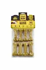 Deri Press Köpek Kemik Ödülü Xsmall Naturel 7 Cm 8 Adet