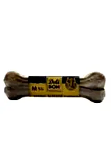 Delibon Deri Pres Vakumlu Kemik Köpek Ödülü Naturel 15 Cm 1 Adet