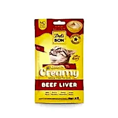 Delibon Creamy Dana Ciğerli Sıvı Kedi Ödül Maması 1 Adet (Paket)