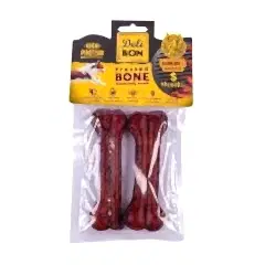 Delibon Deri Pres Barbekü Aromalı Kemik Köpek Ödülü