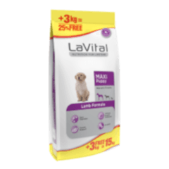 LaVital Büyük Irk Yavru Kuru Köpek Maması (Maxi Puppy) Kuzu Etli 15 Kg