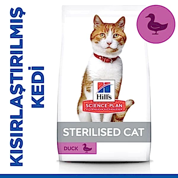 Hills Young Sterilised Ördekli Kısırlaştırılmış Kedi Maması 1.5 Kg