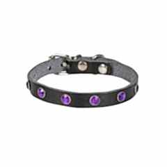 Cattie Gerçek Deriden Taşlı Kedi Boyun Tasması 1x16-20 Cm