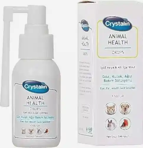 Crystalin Animal Health 100 ml Göz Kulak ve Ağız Bakım Solüsyonu