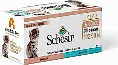 Schesir Yavru Kedi Serisi 6 Al 5 Öde 6x85 gr Konserve Yaş Mama